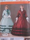 Simplicity 1818 Civil War Era Dress Jacket Skirt Schewe PATTERN Sizes 8-14 UNCUT #Craft #dressesfromthesouthernbelleera