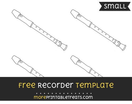 free recorder template small shapes and templates recorder template