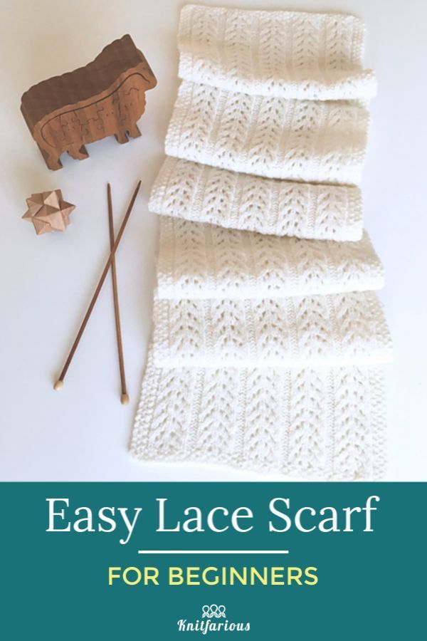 This beautiful scarf is a great way to start knitt