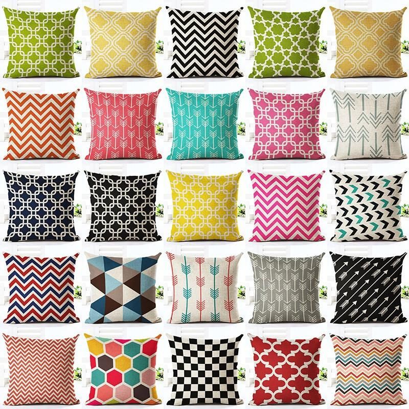 Cushions on sofa, Throw pillows Throw Sofa Pillow Case Linen Cotton