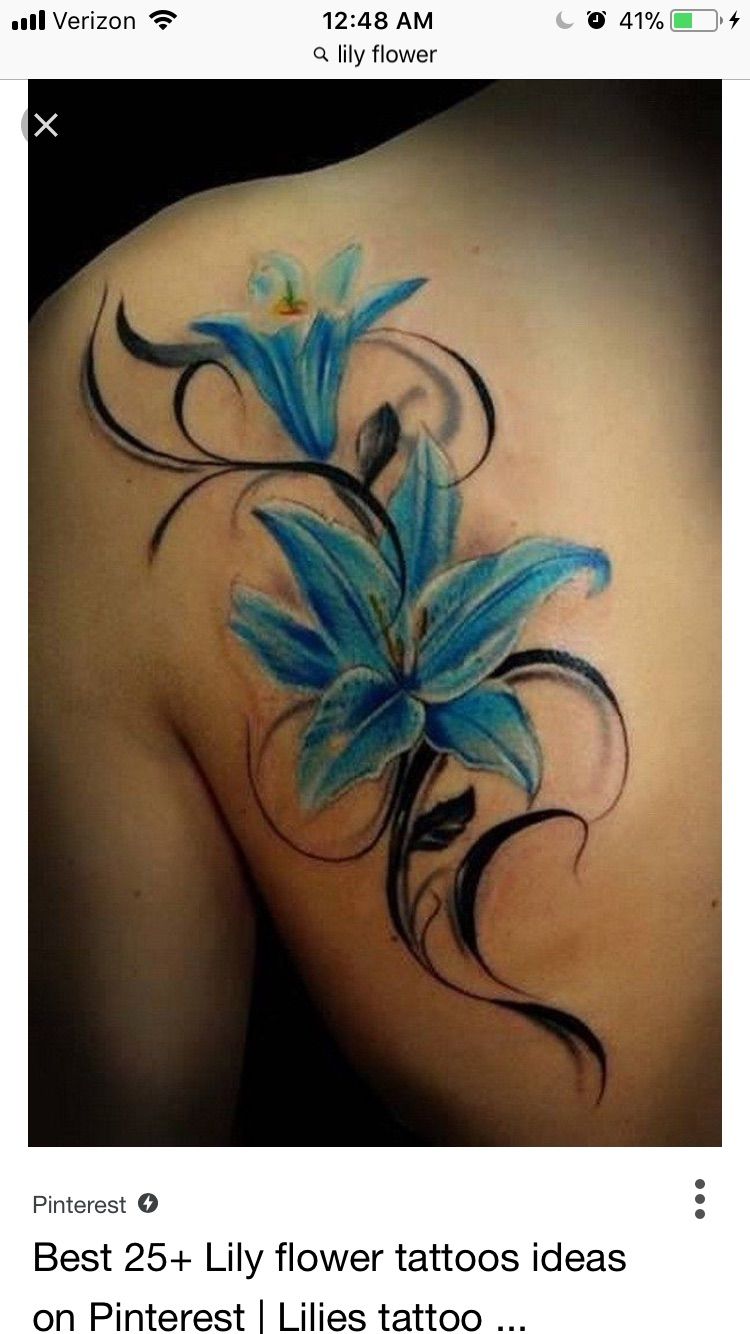 Lily flower tattoos by Amber Almeida on Tattoo ideas
