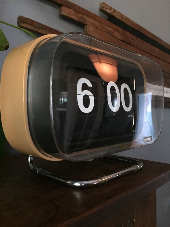 listing for talley only rare copal 801 flip clock large made in 24 hour clock works