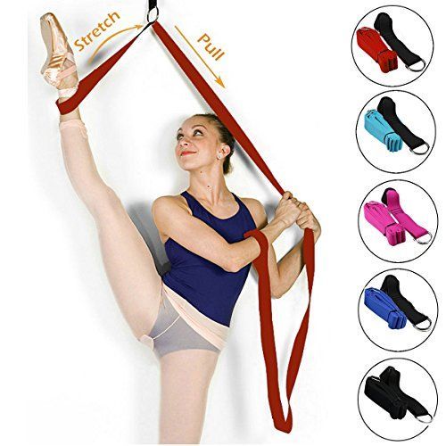 Door Stretch Band - Get More Flexible With The Door Flexibility Trainer To Improve Leg Stretching - Perfect Home Equipment For Ballet, Dance And Gymnastic Exercise taekwondo & MMA (Red) #chestworkouts