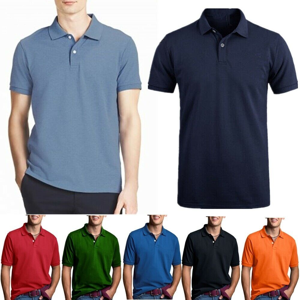 men dry fit polo shirt cotton t shirt jersey golf sport short sleeve casual ebay sport shorts cotton tshirt shirts