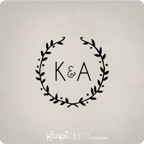 Digital Monogram Printable Wedding Rustic Monogram Printable Diy Wedding By Karafts 8 00
