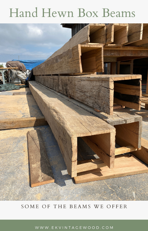 These are box beams made with the outside skins of 150 year old Hand Hewn beams. These are not faux beams made with new wood made to look old. Using Vintage reclaimed beam material to make our box beams gives them a look that is hard to telll them apart from a real 150 year old hewn beam. Ranch House, Lake House, Reclaimed Wood Beams, Timber Beams, Faux Beams, House Inspo, House Ideas, Farmhouse Decor, Farmhouse Plans