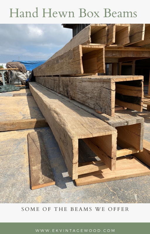 Reclaimed Box Beams and Solid Reclaimed Wood Beams