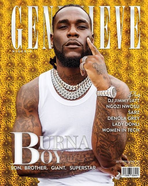 Pin on Burna Boy Covers Genevieve Magazine’s October Issue
