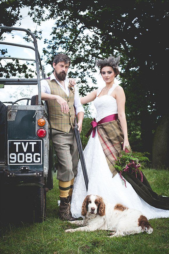 Tweed Country A Dramatic Bridal Shoot In Cheshire Wedding Tweed Country Styled Bridal Shoot At Owen House Wedding Barn C Mr Mrs W 4 Mens Suit Dress Flowers Boho Rustic Gun