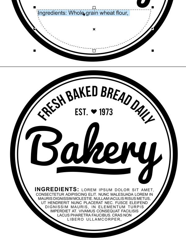 Typing within an object Label Design, Tee Design, Graphic Design, Corel Draw Tutorial, Text Tool, Illustrator Tutorials, Coreldraw, Being Used, Content Marketing