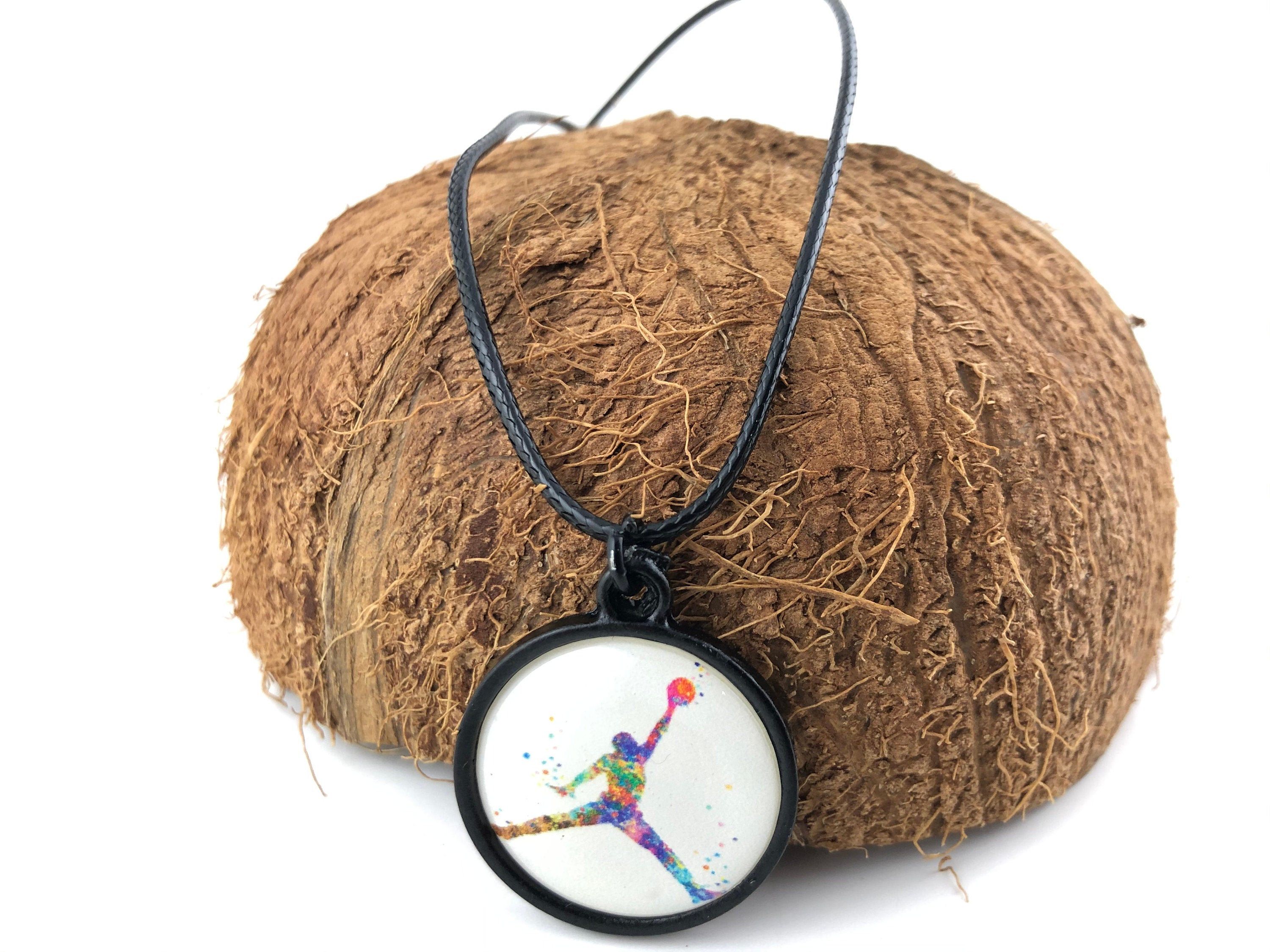 Long Black Necklace Basketball Icon Necklace Minimalist Black Necklace For Men Valentines Day Gift For Her Black Necklace Cord For Women 2020