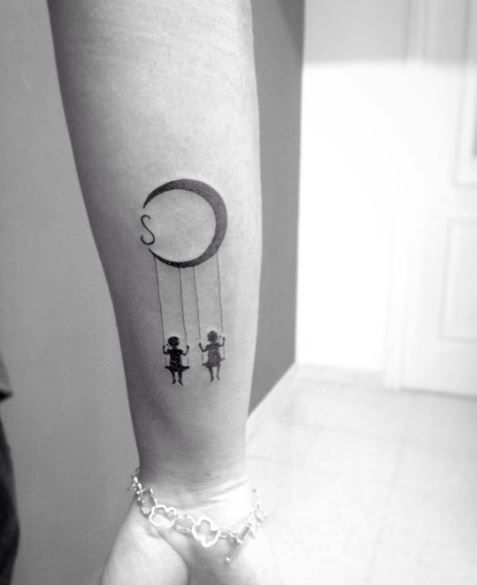 50+ Matching Sister Tattoos For 2,3 (2020) Unique Ideas With Brother Twin Sister Tattoos, Sister Symbol Tattoos, Unique Sister Tattoos, Brother Sister Tattoo, Twin Tattoos, Sisters Tattoo, Sister Tattoo Designs, Matching Sister Tattoos, Sibling Tattoos