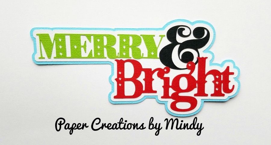 CRAFTECAFE MINDY JOLLY CHRISTMAS premade paper piecing scrapbook TITLE diecut CRAFTECAFE MINDY JOLLY CHRISTMAS premade paper piecing scrapbook TITLE diecut