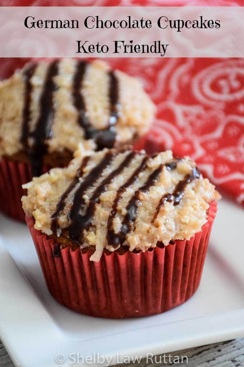 German Chocolate Cupcakes Full Recipe Recipe Low Sugar Dessert Recipes Low Carb Recipes Dessert German Chocolate Cupcakes