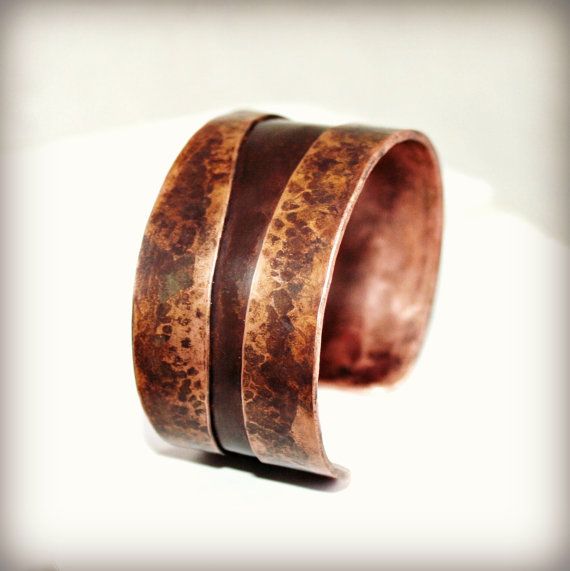 Copper Cuff Bracelet Double Folded And By Hardweardesigns On Etsy Copper Cuff Bracelet Double Folded And By Hardweardesigns On Etsy