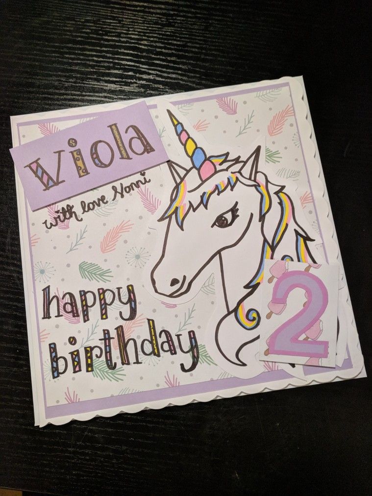 handmade unicorn birthday card handmadevvse unicorn