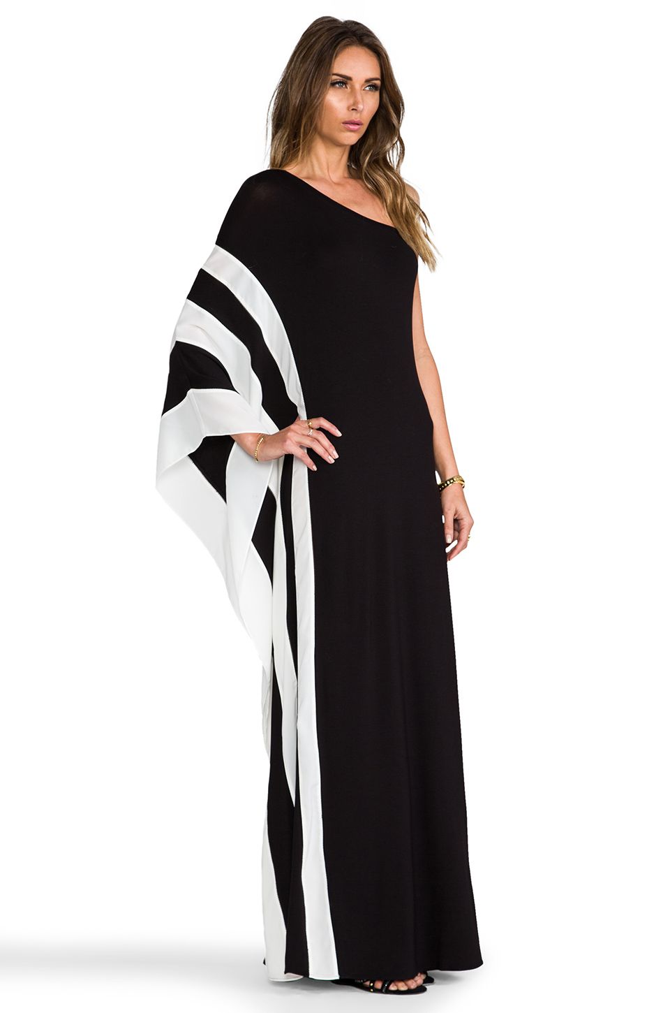 One Shoulder Maxi Dress