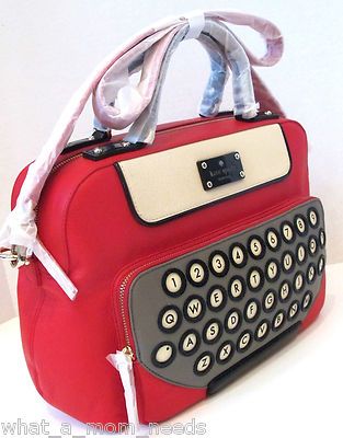 Nwt Kate Spade All Typed Up Clyde Handbag Bag Purse Red Typewriter Kate Spade All Typed Up Clyde Handbag Bag Purse Red Typewriter Satchel Rare Ebay