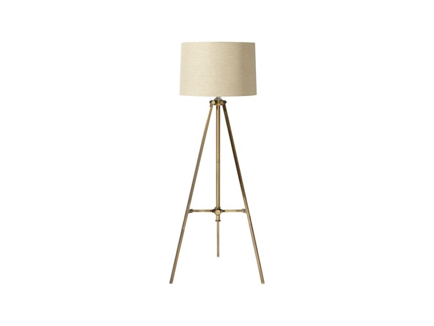 Clarence Floor Lamp In Antiqued Br Arhaus Furniture