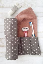 Reisen Sie stilvoll mit einem DIY-Kulturbeutel! #einem #kulturbeutel #reisen #s... - Diy Pro... Reisen Sie stilvoll mit einem DIY-Kulturbeutel! #ei...