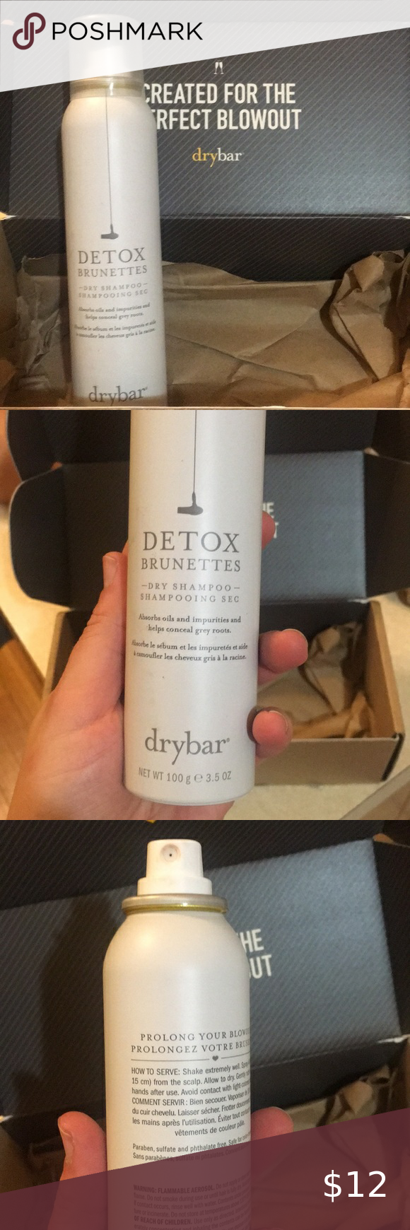 Drybar Detox Brunettes Dry Shampoo 3 5oz Drybar S Famous Detox Dry Shampoo Received As A Gift And Only Sprayed Once Don T Like It Dry Shampoo Shampoo Drybar