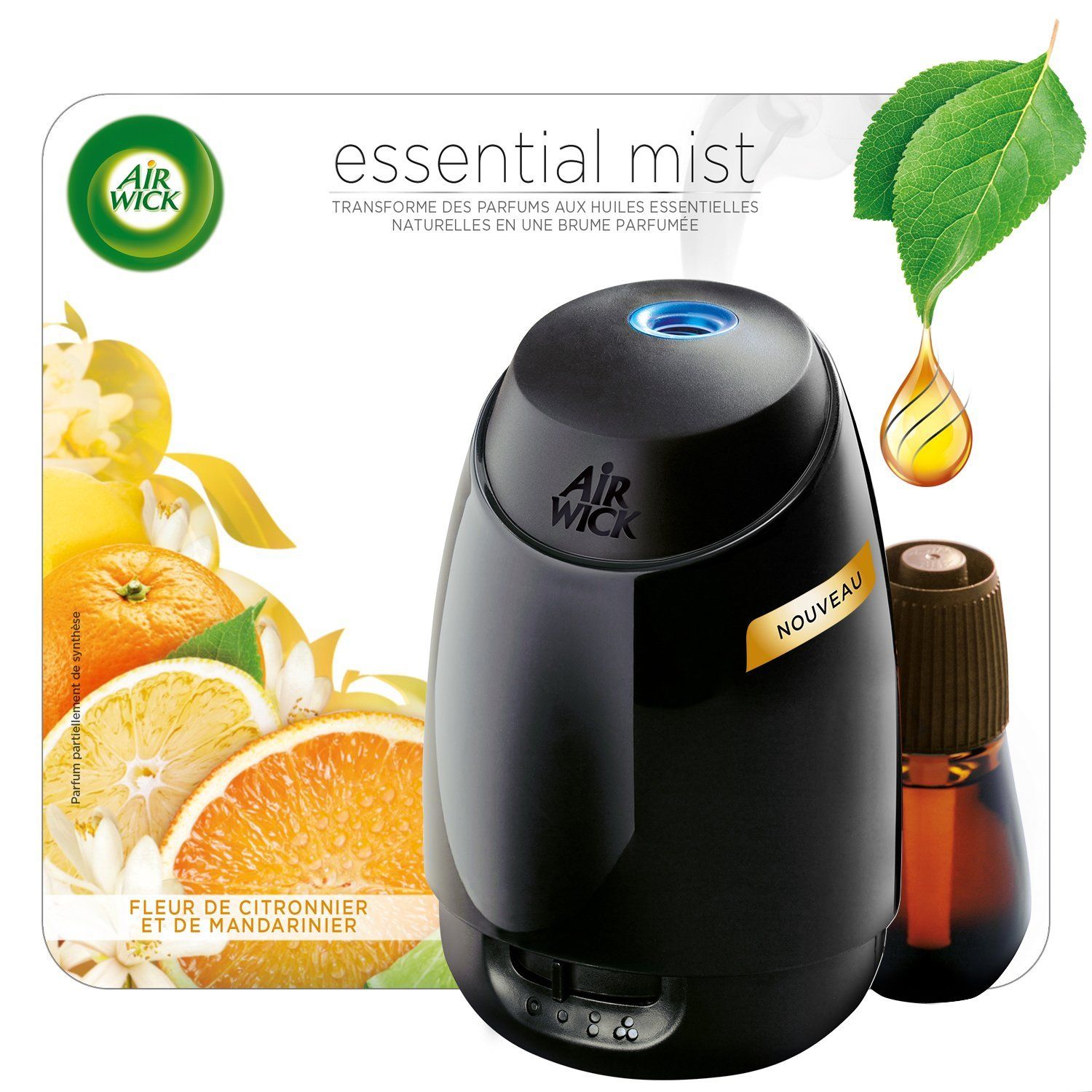Air Wick Diffuseur D Huiles Essentielles Essential Mist Avec 1 Recharge Parfum Fleur De Citronnier Transforme De Essential Oil Diffuser Mists Essential Oils