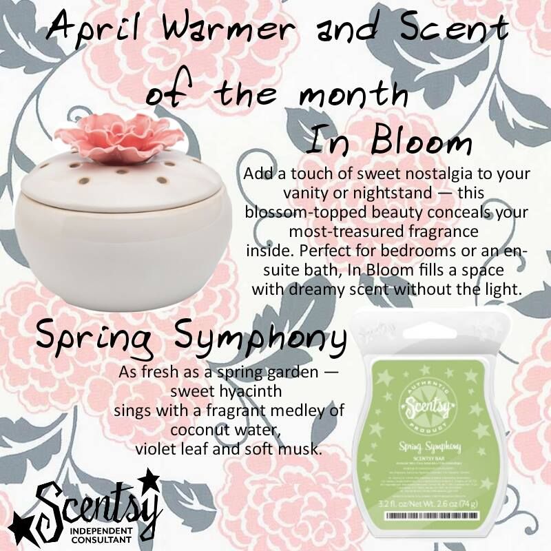Scentsy April Warmer of the Month IN BLOOM. Scentsy April Scent of Scentsy April Warmer of the Month IN BLOOM. Scentsy April Scent of