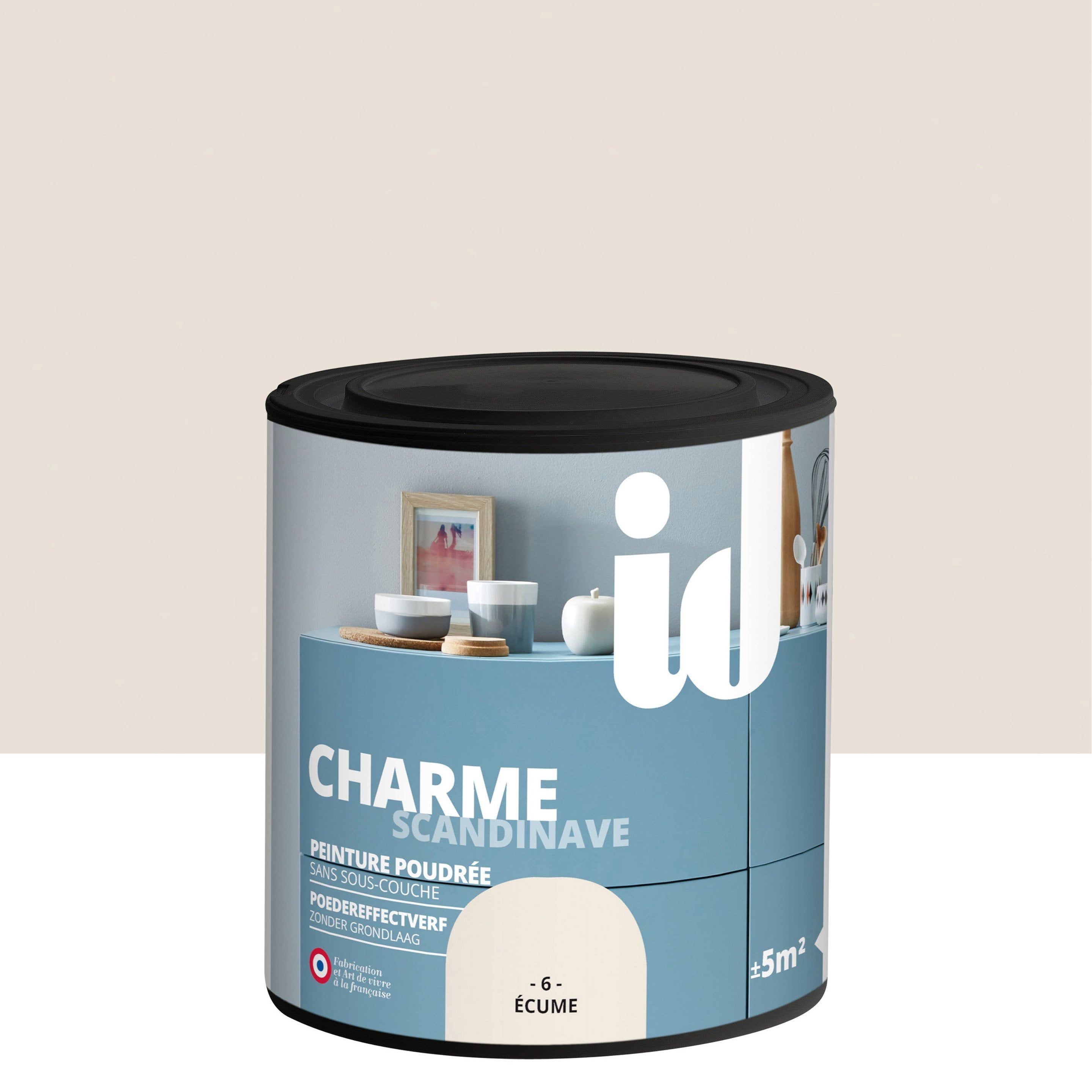 Peinture Pour Meuble Objet Et Porte Poudre Id Charme Ecume 0 5l En 2020 Peinture Meuble Boiserie Meuble Bois Brut