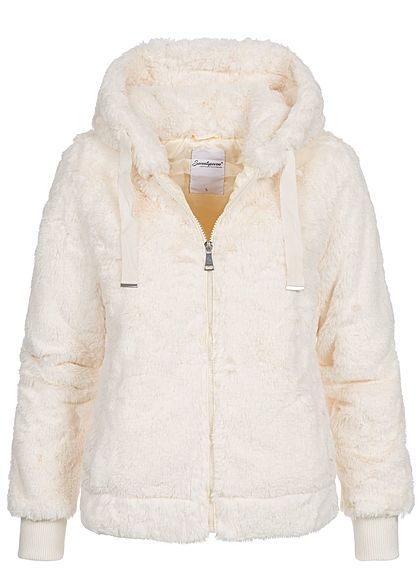Seventyseven Lifestyle Damen Kunstfell Jacke Kapuze 2 Seventyseven Lifestyle Damen Kunstfell Jacke Kapuze 2