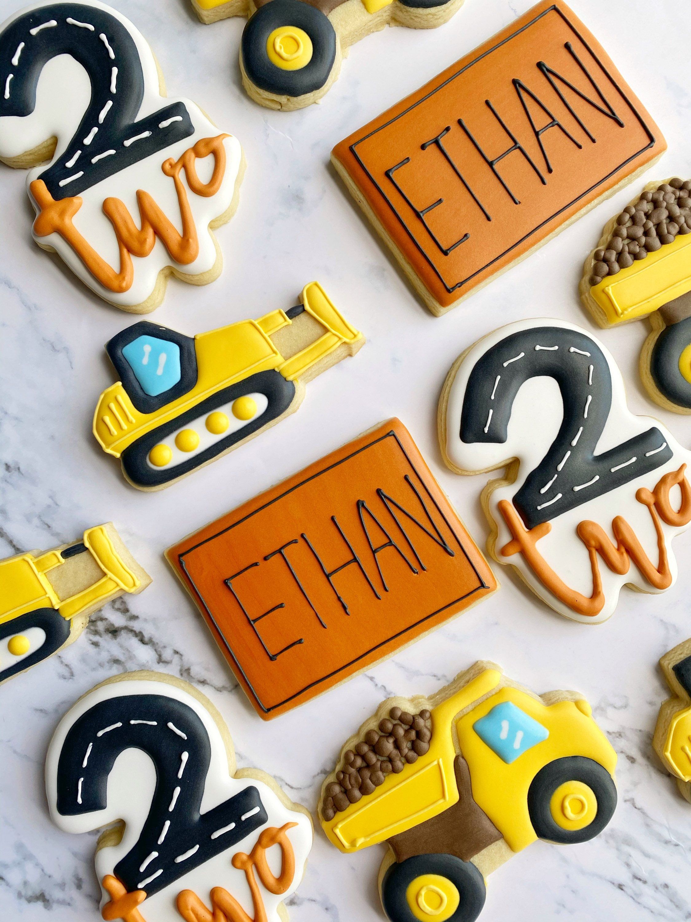 #etsy shop: Construction birthday cookies, 2nd birthday boy, 3rd birthday boy #birthday #decoratedcookies #customcookies #birthdaycookies #birthdayboy #birthdayfavors #kidsbirthday 3rd Birthday Party For Boy, Birthday Themes For Boys, Trucks Birthday Party, Birthday Party Decorations, Birthday Ideas, Dump Truck Birthday, Truck Party, Third Birthday, Construction Cookies