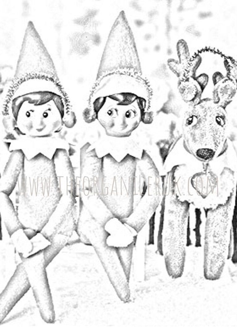 7 Amazing Elf On The Shelf Coloring Pages The Organizer UK