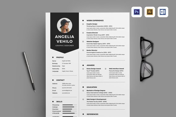 modern resume template cv template professional and resumodern sample