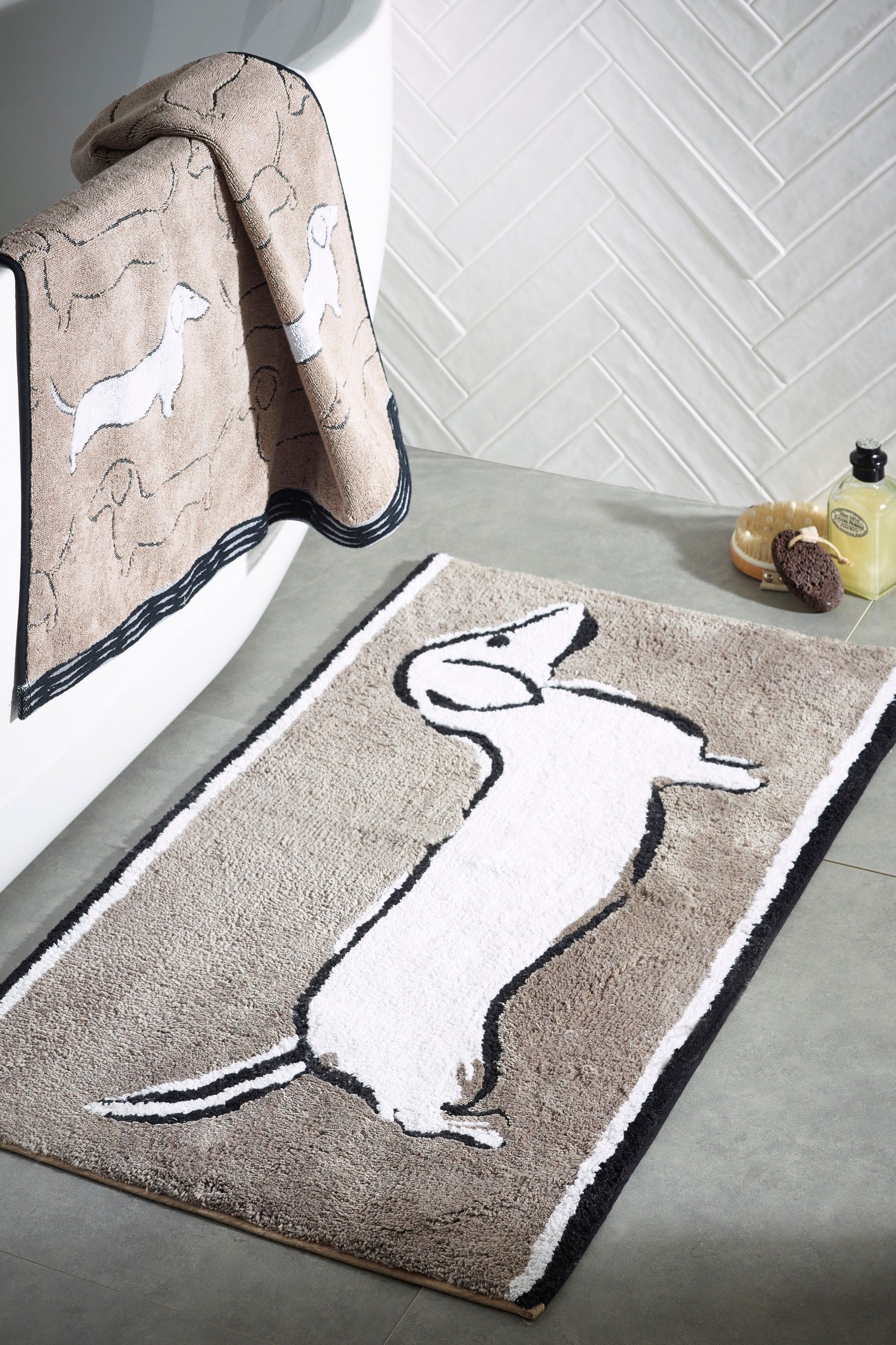 Next Sausage Dog Bath Mat Mink Bath Mat Bath Laundry Hamper