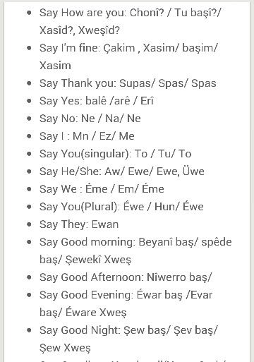 Kurdish Greetings Quotations Language Quotes