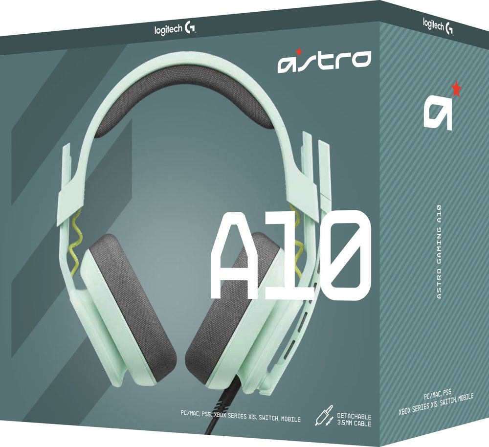 Astro Gaming A10 Gen 2 Wired Stereo Over Ear Gaming Headset For Pc With Flip To Mute Microphone Mint In 22 Astro Gaming Gaming Headset Astro