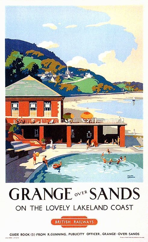 Vintage British Rail Thornton Cleveleys Lancashire Coast Railway Poster A3 Print
