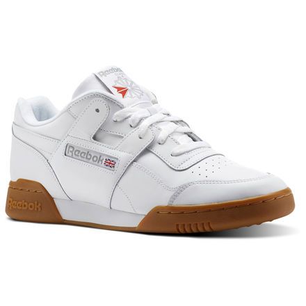 Reebok Mens Workout Plus Cross Trainer White//Carbon//Classic red 9.5 M US