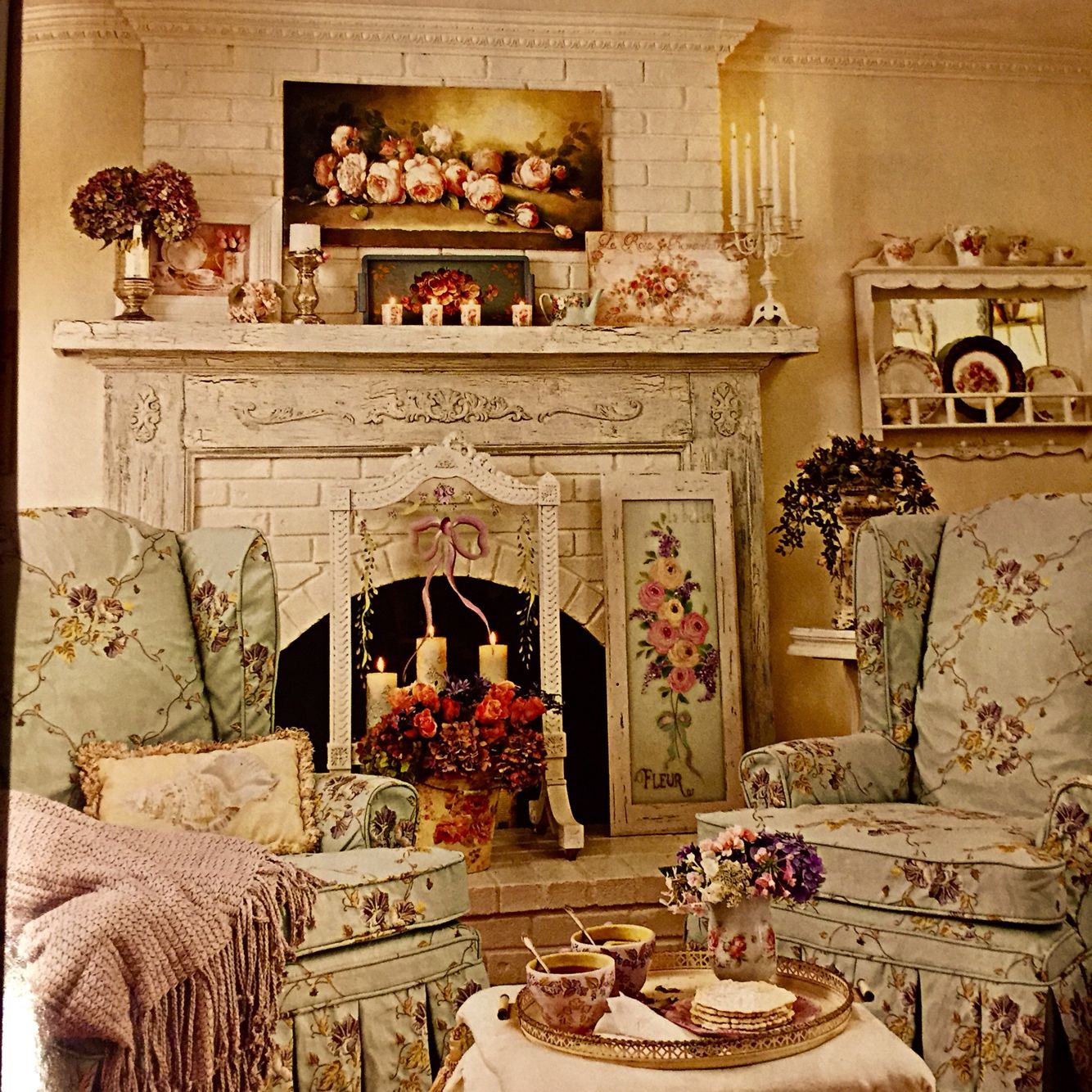 Rustic Country Living Room - Country/Rustic Living Room with Kerwin
