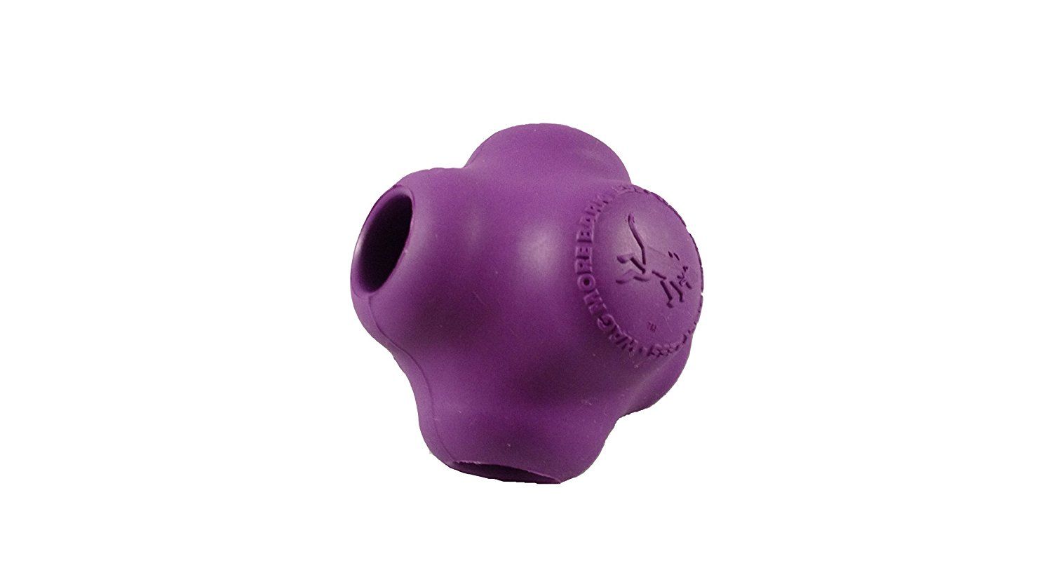Wag More Bark Less Hollow Crazy Bounce Chew Toy Mini Purple