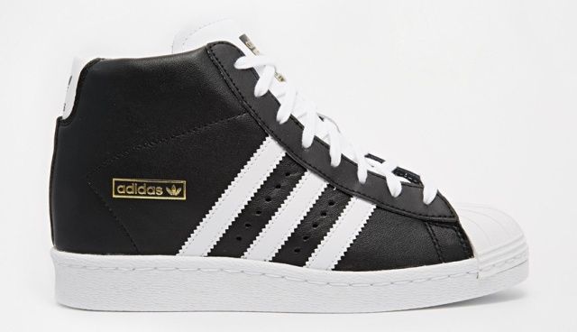 adidas superstar black high