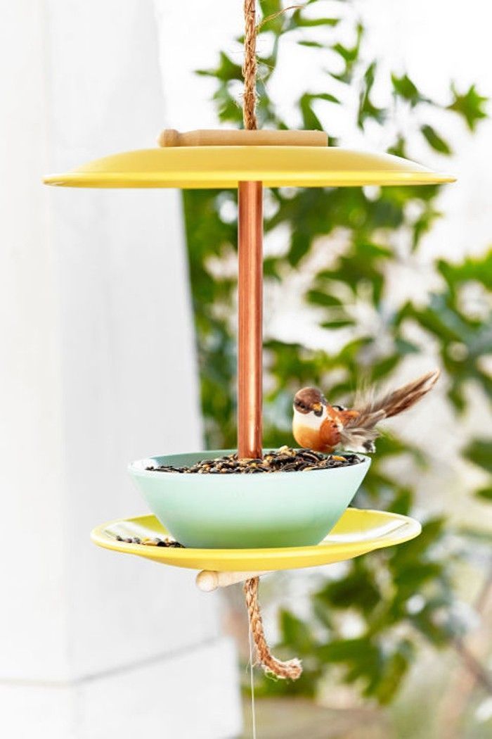 Lust auf Garten schmücken machen Upcycling Ideen diy Dekoration Birdfood Haus - Diyprojectsgardens.club
