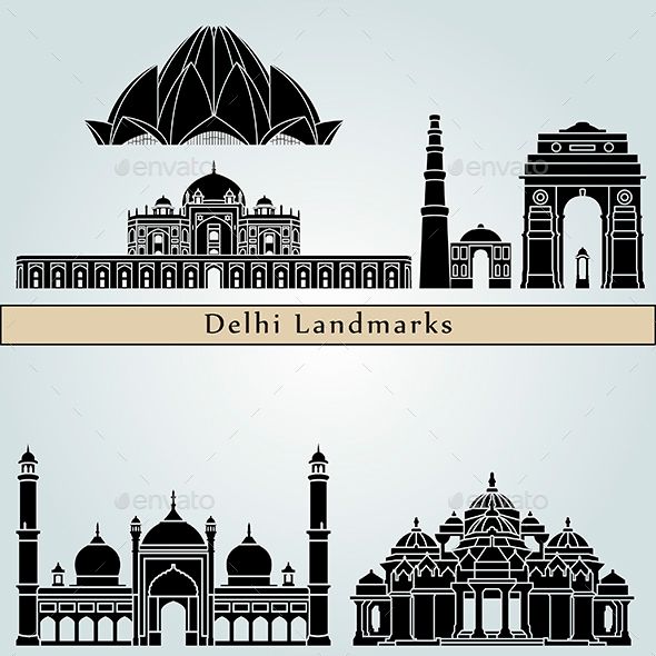 Delhi Landmarks And Monuments Monument City Art Perspective Art