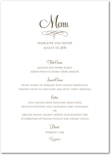 Having A Menu Card Shows Your Consideration For Guests Having A Menu Card Shows Your Consideration For Guests