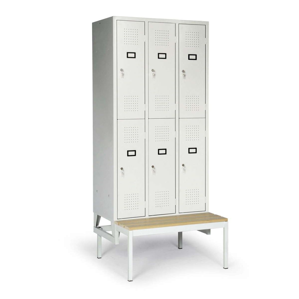 Schliessfachschrank Aus Stahl Sitzbank 6 Facher 1200x500x2010 Schliessfachschrank Aus Stahl Sitzbank 6 Facher 1200x500x2010