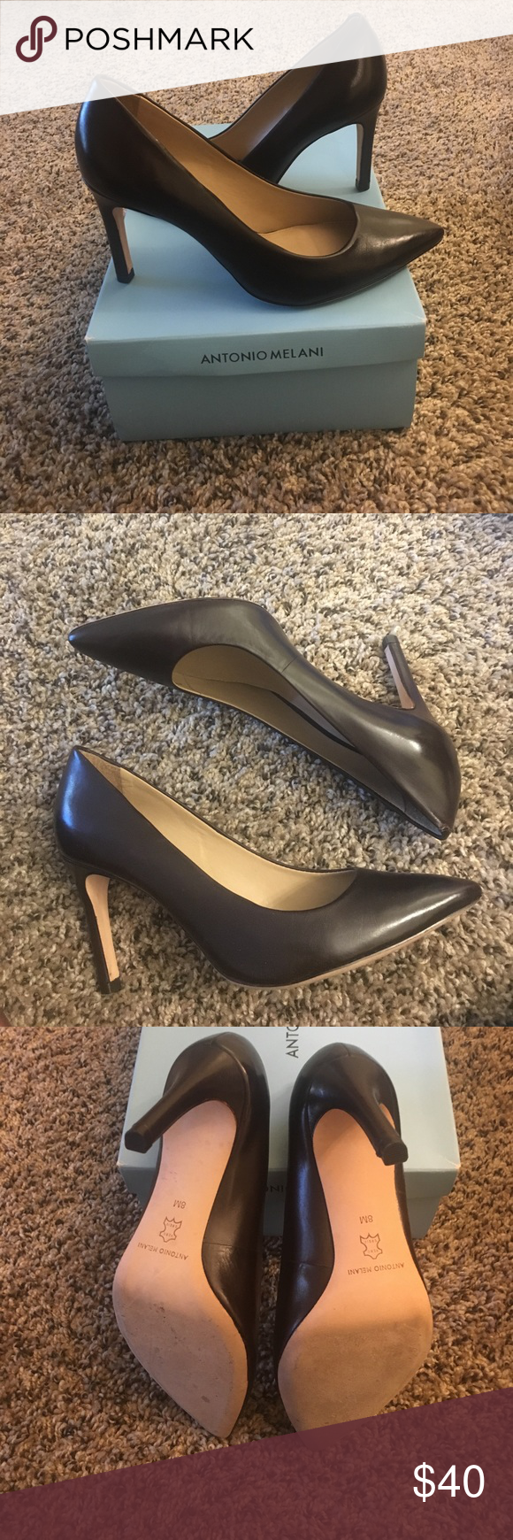 antonio melani brown heels