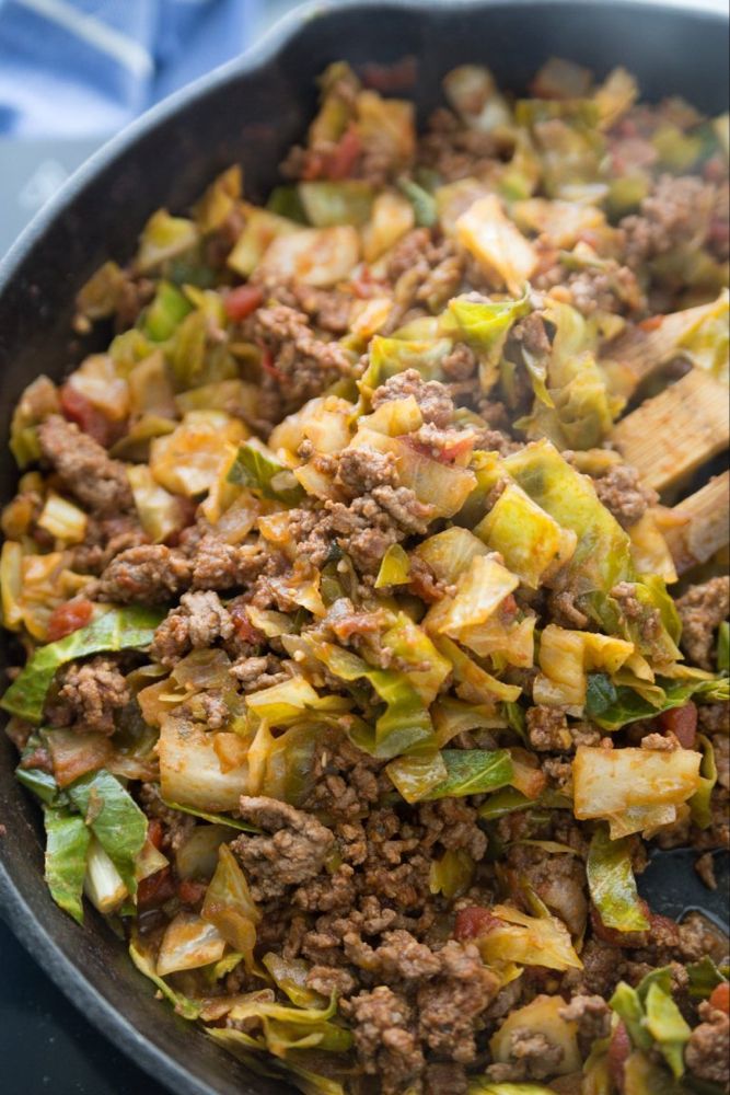 Keto Unstuffed Cabbage Skillet (Easy Low Carb | Recipe (With images