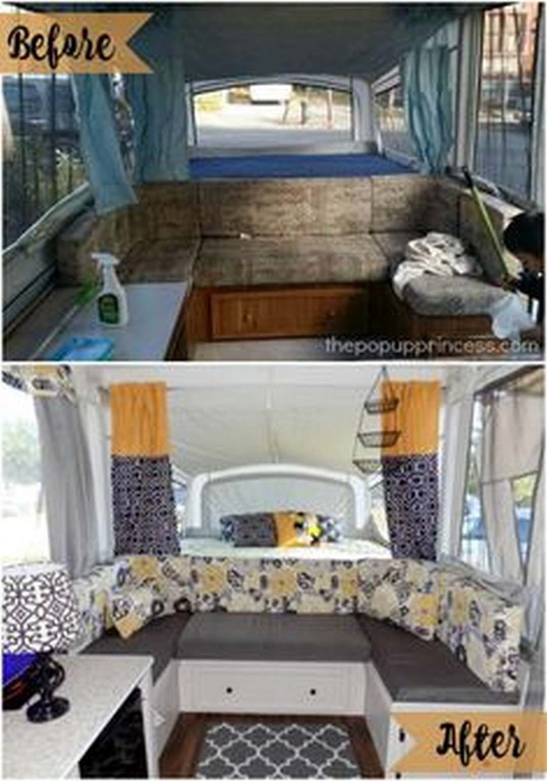 Excellent Photo of Creative Pop Up Camper Organization Makeover Ideas