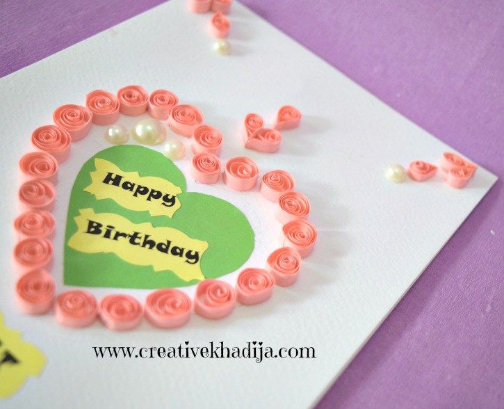 Creative Ideas For Card Making Part - 29: Paper Quilling Cards Making Ideas For Eid And Birthday.Handmade Quilling Cards, Greeting Cards For Sale.Handmade Cards By Creative Khadija.