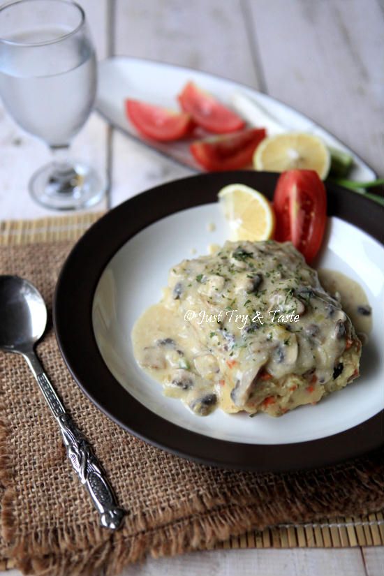 Resep Chicken Mashed Potato dengan Saus Jamur Resep ayam Resep Chicken Mashed Potato dengan Saus Jamur Resep ayam