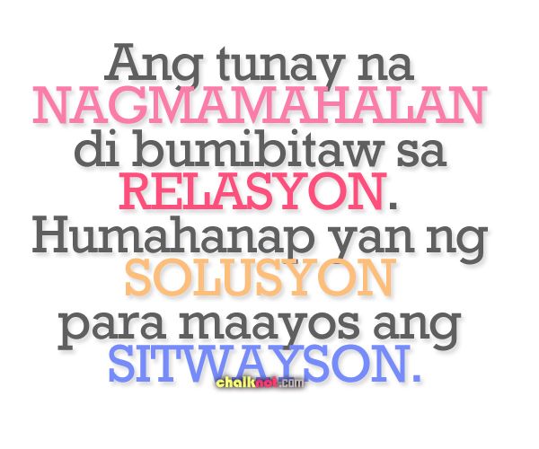 Relation | Tagalog quotes, Quotes, Tagalog